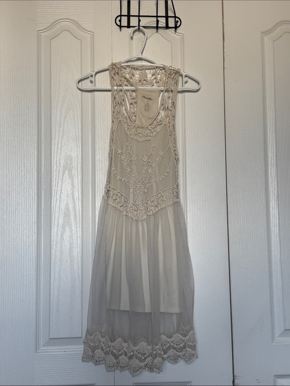 Wrangler Boho Crochet Lace Slip Dres